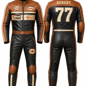 custom leather motorcycle suit