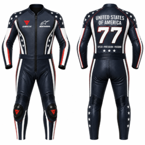 Custom Fit Motorcycle Leather Suit USA 5