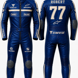 Custom Leather Motorcycle Suit