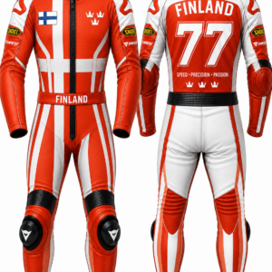 High-Grade Cowhide Leather Motorcycle Suit Finland 5