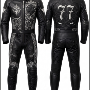 Halloween Premium Custom Leather Racing Suit