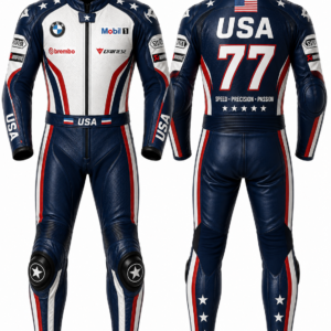 Custom Fit Motorcycle Leather Suit USA 7