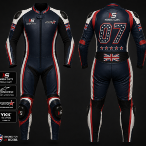 Premium Custom Leather Motorcycle Suit UK 6