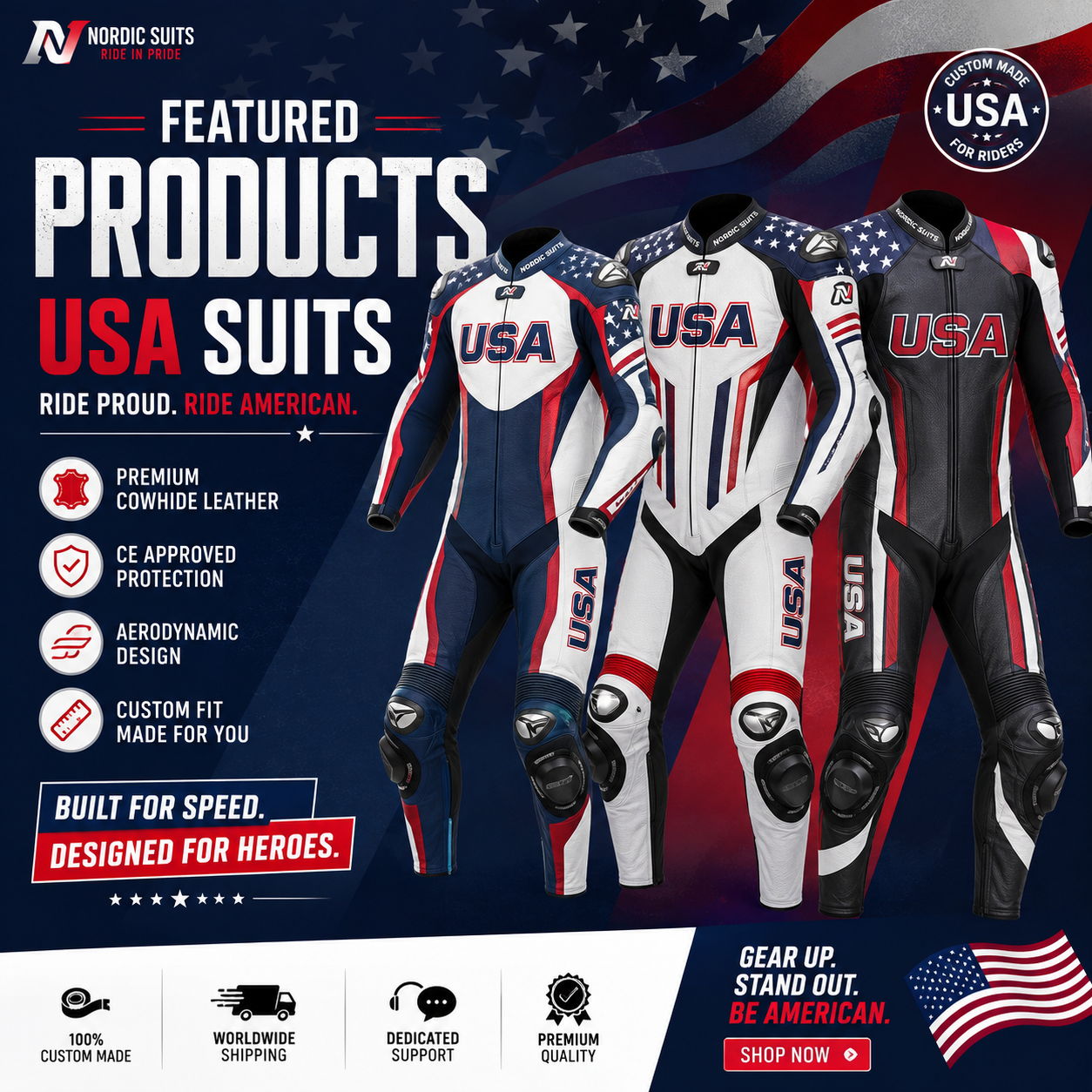 USA RIDERS — GEAR UP & RIDE PROUD!